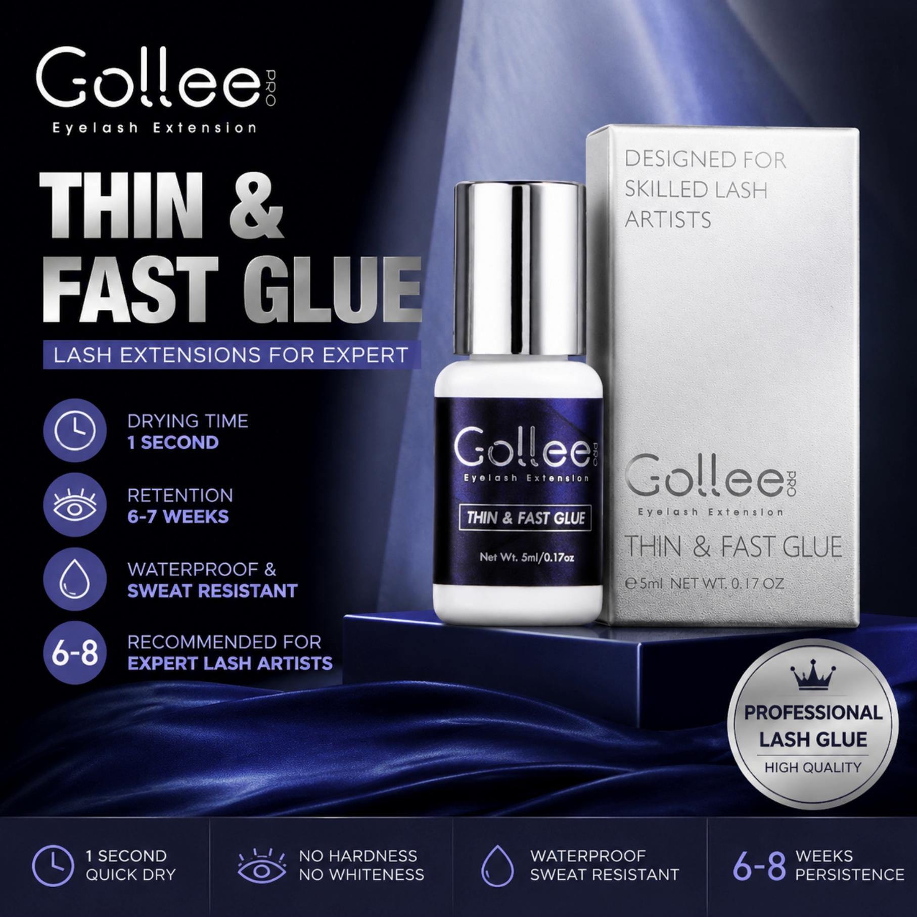 Eyelash Extension Glue For Sensitive Eyes - Gollee per Occhi Sensibili 5ml Colla