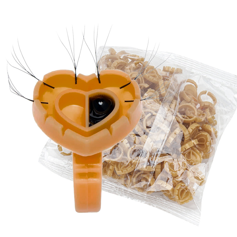 Eyelash Extension With Glue - 500 Pezzi Anelli Porta Colla per