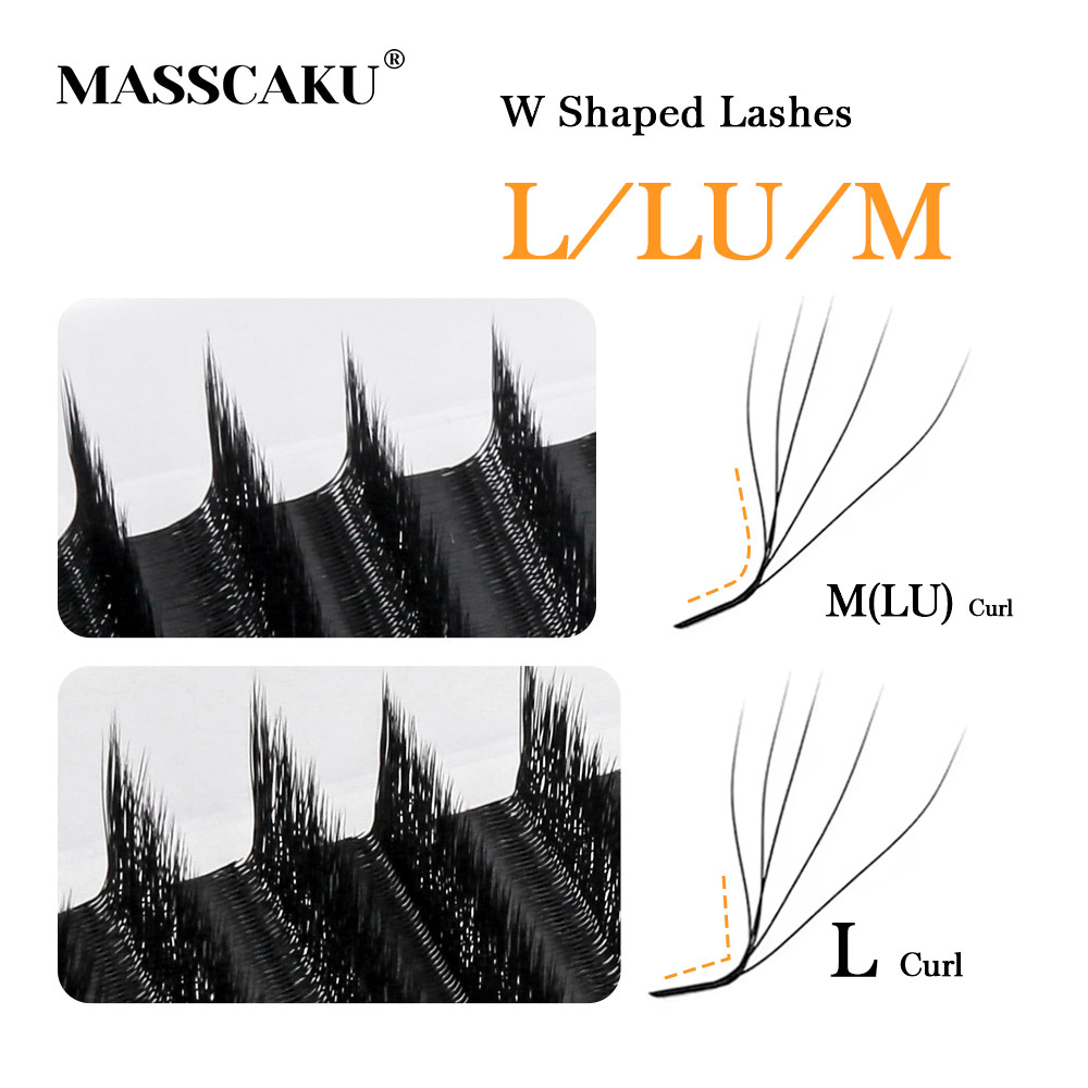 Eyelash Extension Yelix - MASSCAKU L LU M Curl YY/W