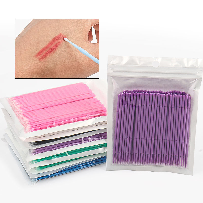 Eyelash Extension With Glue - 100 pz/borsa Bambù Estensione Delle Ciglia