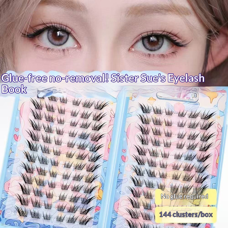Eyelash Extension Glue For Sensitive Eyes - 120 grappoli senza bisogno di colla
