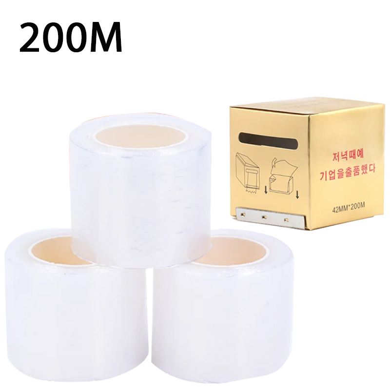 Eyelash Extension With Glue - 200m Pellicola per trucco trasparente Labbro