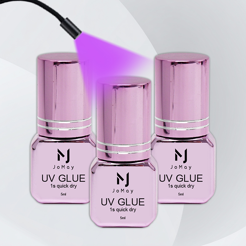 Eyelash Extension Glue For Sensitive Eyes - JOMAY 3 Flaconi di Colla UV
