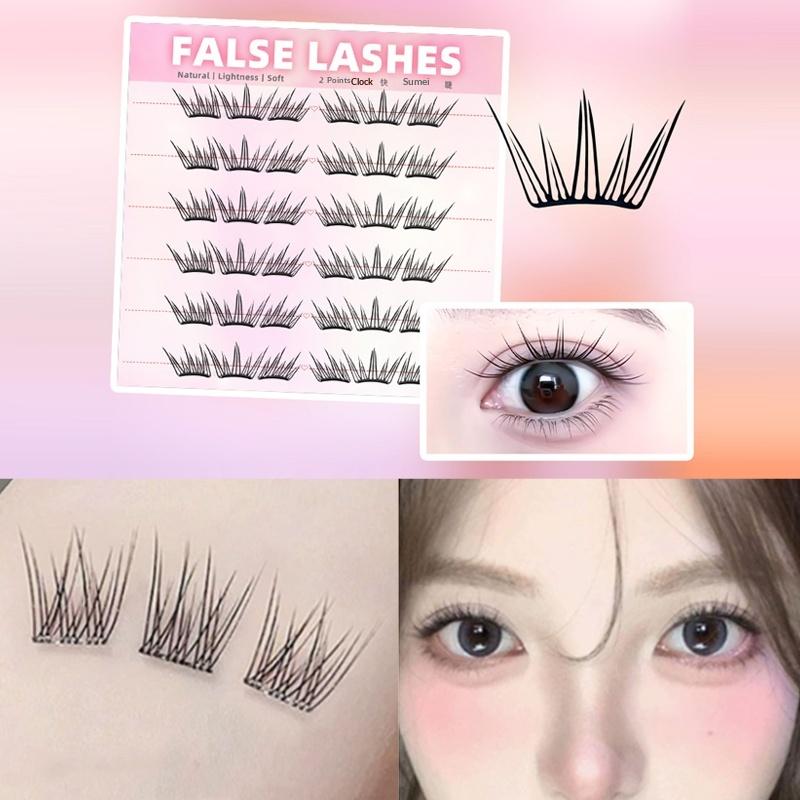Eyelash Extension With Glue - Ciglia Finte Naturali a 6 File,