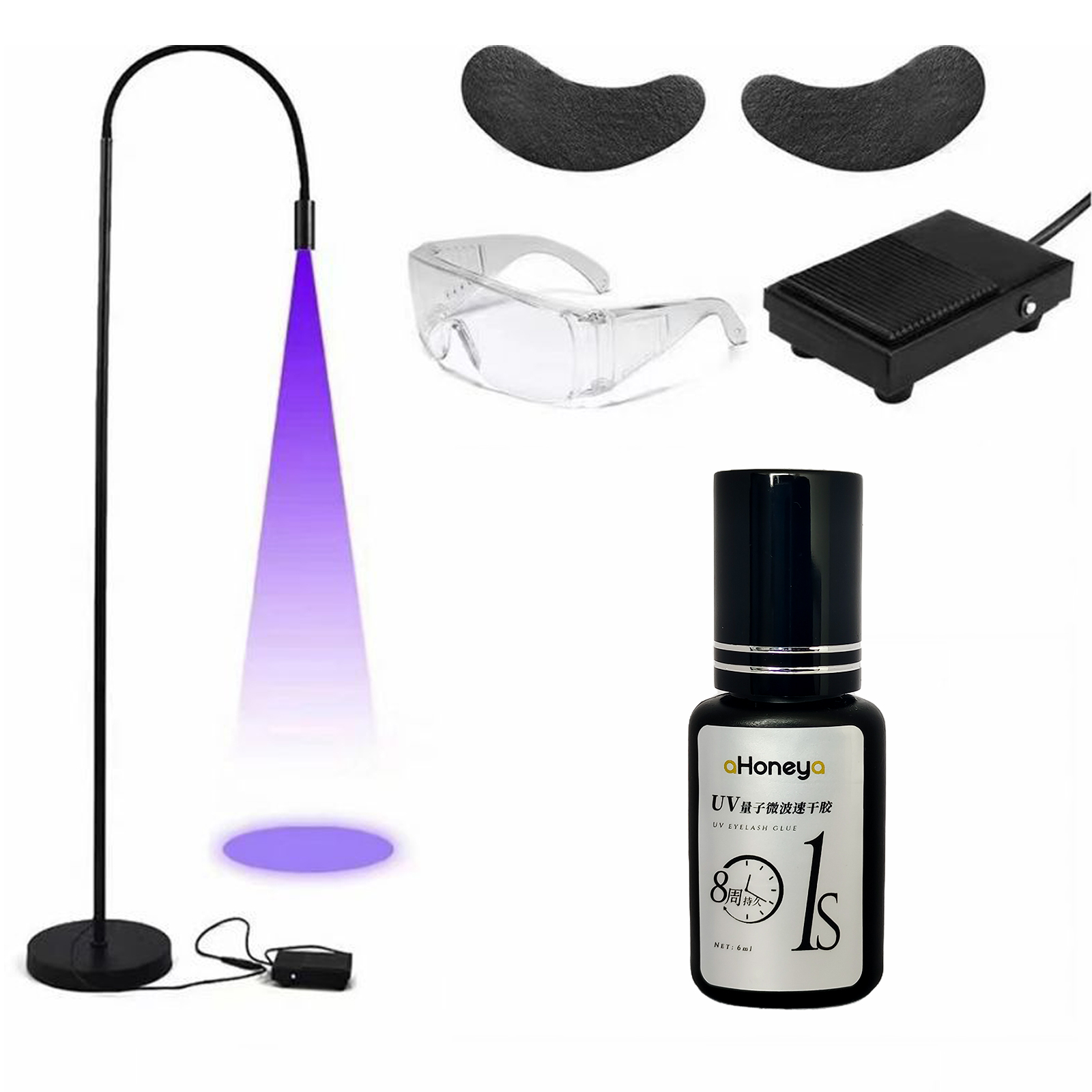 Colla per innesto ciglia UV da - Eyelash Extension Glue For Sensitive Eyes recensione e prezzo