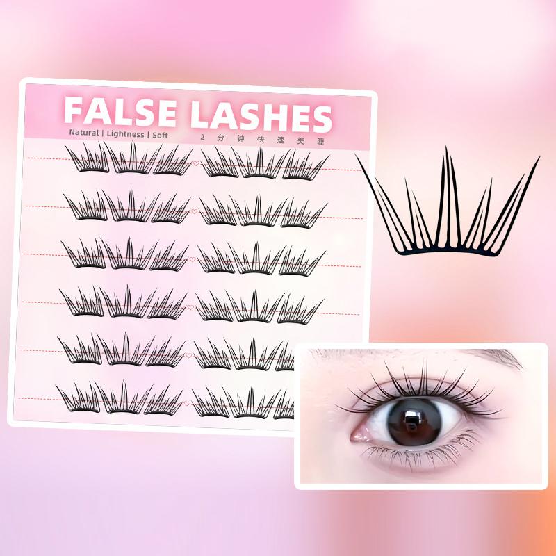 Ciglia Finte Naturali a 6 File - Eyelash Extension With Glue recensione e prezzo